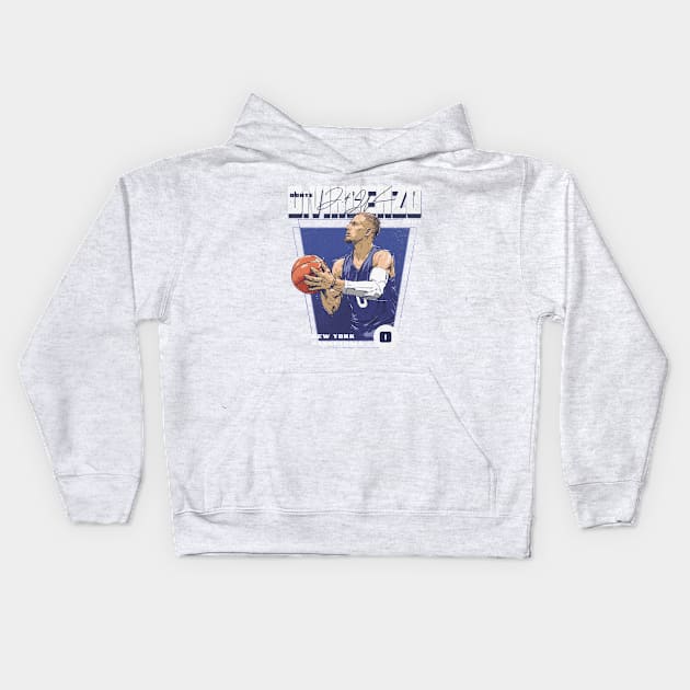 Donte DiVincenzo New York Premiere Kids Hoodie by ClarityMacaws